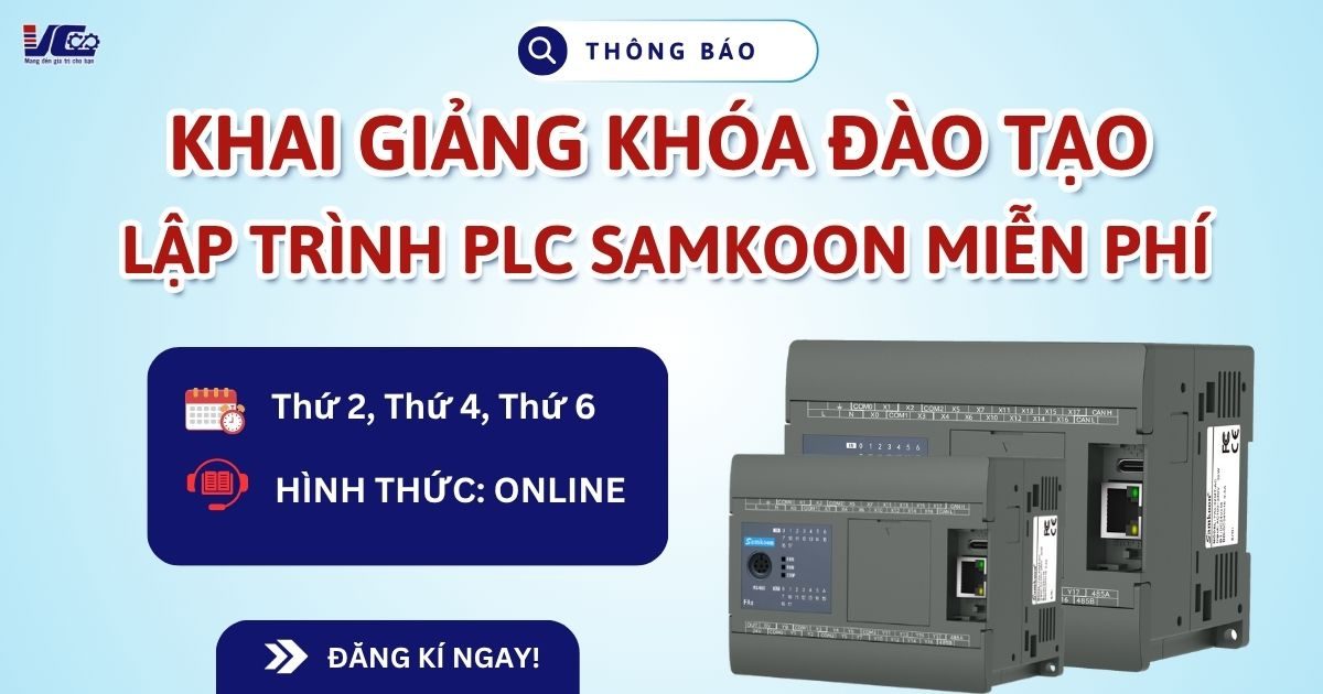 KHÓA ĐÀO TẠO LẬP TRÌNH PLC SAMKOON MIỄN PHÍ