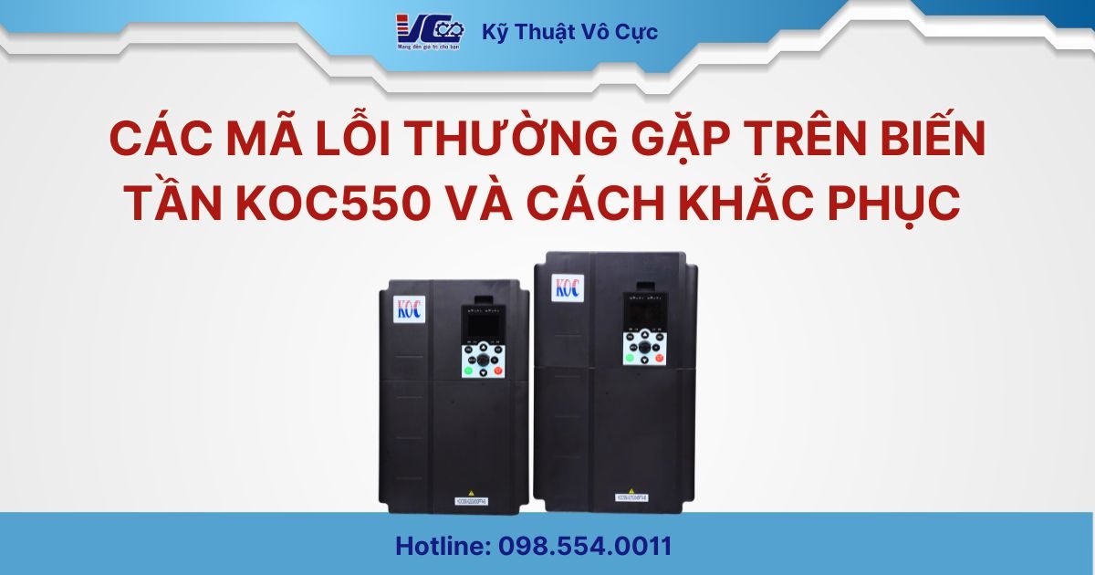 Mã lỗi biến tần KOC550